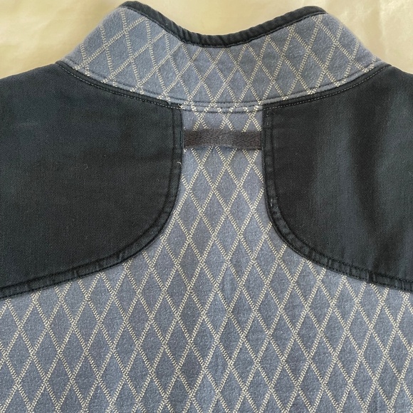 Duluth Trading Co Quilted Quarter Zip Pullover Sweatshirt Jacket Powder Blue 3XL - Picture 4 of 8